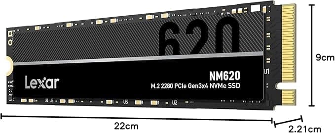 Lexar SSD NM620 256GB M.2 NVME PCIe Gen 3 Up To 3500 MB/s Read Speed