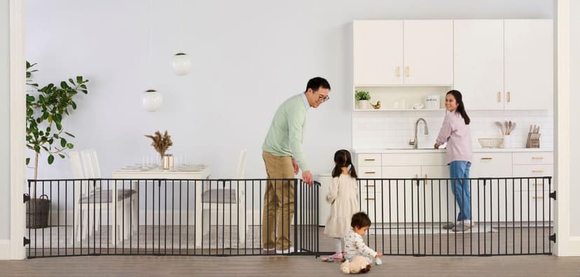 Super Wide Adjustable Baby Gate and Play Yard