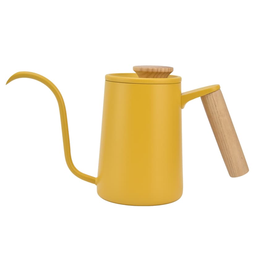 Drip Coffee Potwith Lid,Stainless Steel Gooseneck Spout Handle Gooseneck Coffee Kettle Long Gooseneck Spout Kettle Solid Performance