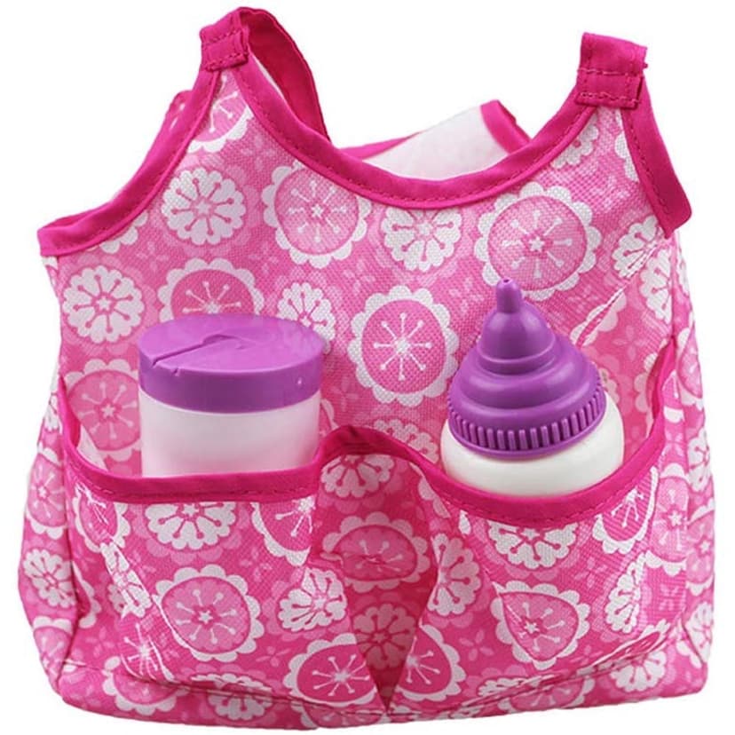 Doll Diaper Bag, Pink Soft Carrying Bag (only 1 bag)