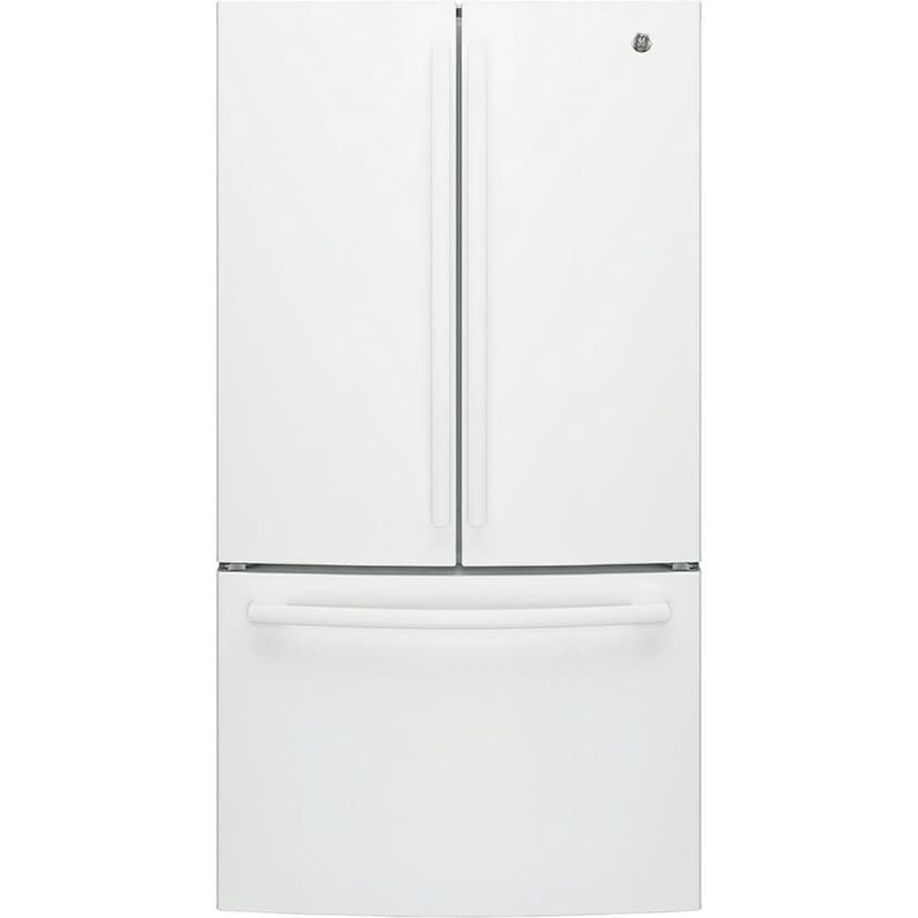 GE 27 Cu.Ft, French Door Refrigerator White - GNE27JGMWW