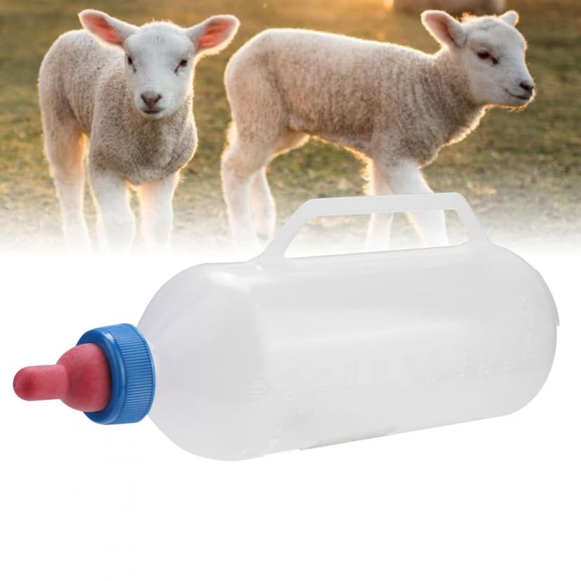 TOPINCN 1L Lamb Milk Bottle Baby Goat Milk Feeding Feeder Nursing Bottle with Handle,Lamb Milk Feeder
