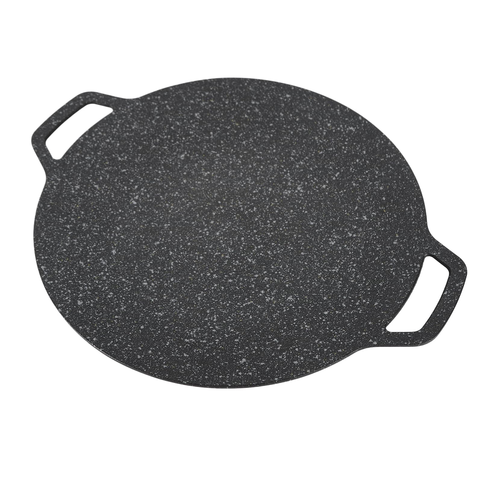 Korean BBQ Grill Pan Round High Thermal Conductivity Easy to Clean Barbecue Griddle for Indoor Outdoor Cooking 30cm/11.8in