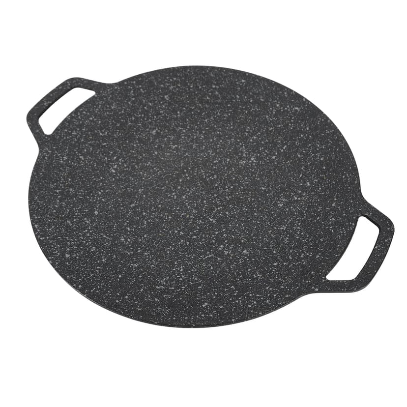 Korean BBQ Grill Pan Round High Thermal Conductivity Easy to Clean Barbecue Griddle for Indoor Outdoor Cooking