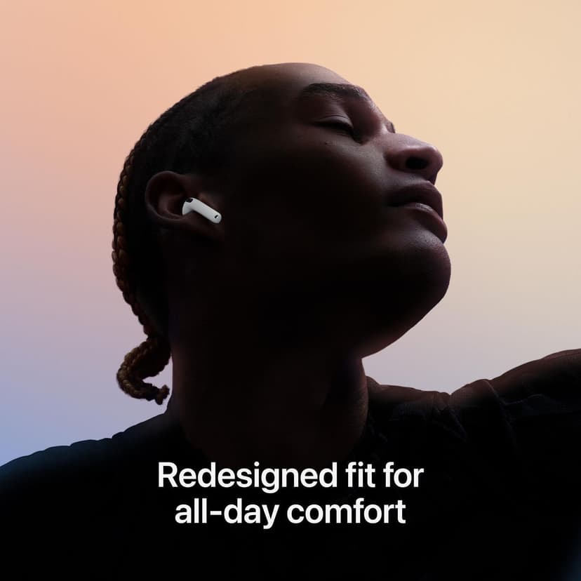 Refurbished Apple AirPods 4 Wireless Earbuds with H2 Chip, Personalized Spatial Audio, Voice Isolation, White, MXP63AM/A