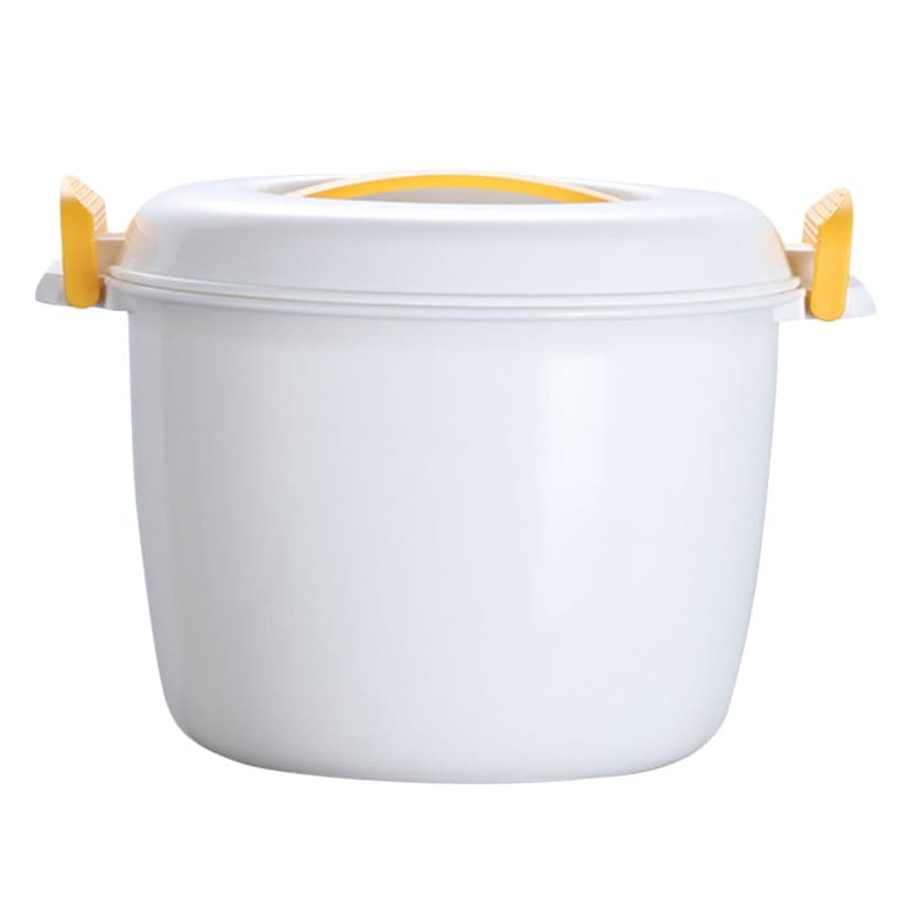 KAKOWELY Microwave Rice Cooker Rice Container Food Container Oven Rice Cooker for Home,7.09"X7.09"X5.91"