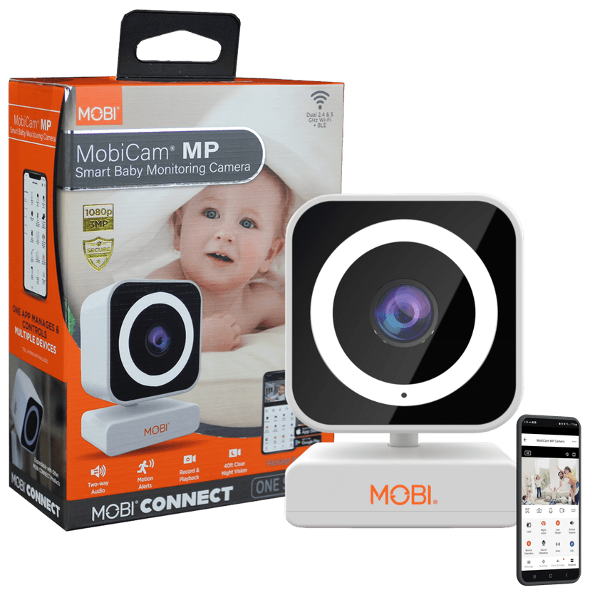 MobiCam MP Smart Baby & Nursery Monitoring Camera with Dual band and BLE Connectivity