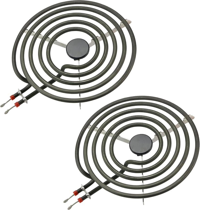 2 Pack MP21YA (8") Electric Range Burner Element Unit Set Replacement Fit for Frigi-daire Whirl-pool Ken-more May-tag Stove Top Burner Replace WPY04100166, 4381750, Y0E00801799, 19950009 By