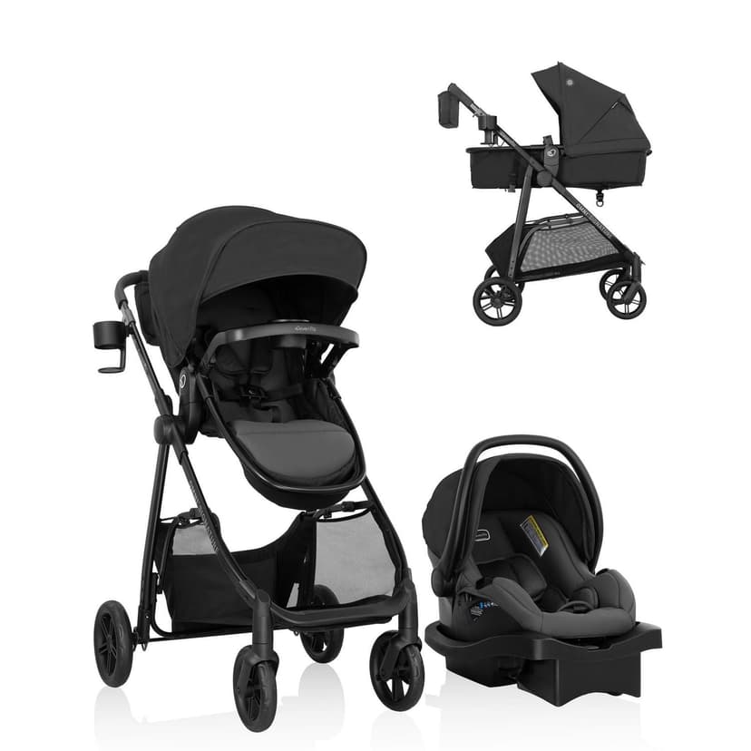 Evenflo Omni Signature Travel System with LiteMax infant Car Seat (3-55 lbs)