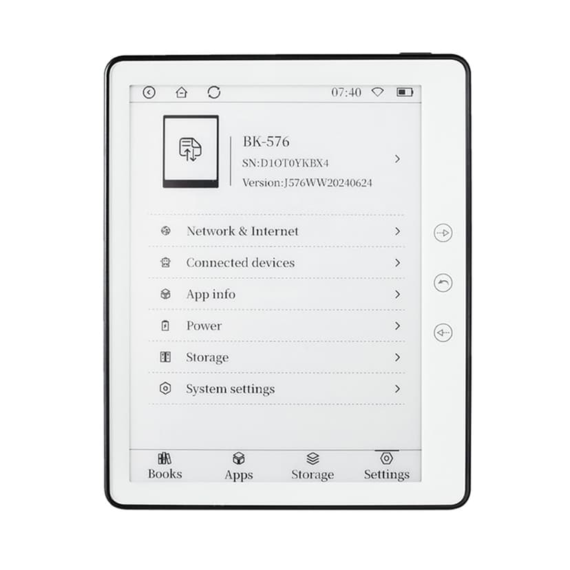 Ebook Reader,5.76'' E-ink 8.1 Wifi Battery E Ebook E-ink Display Res Android Display Ebook Wifi