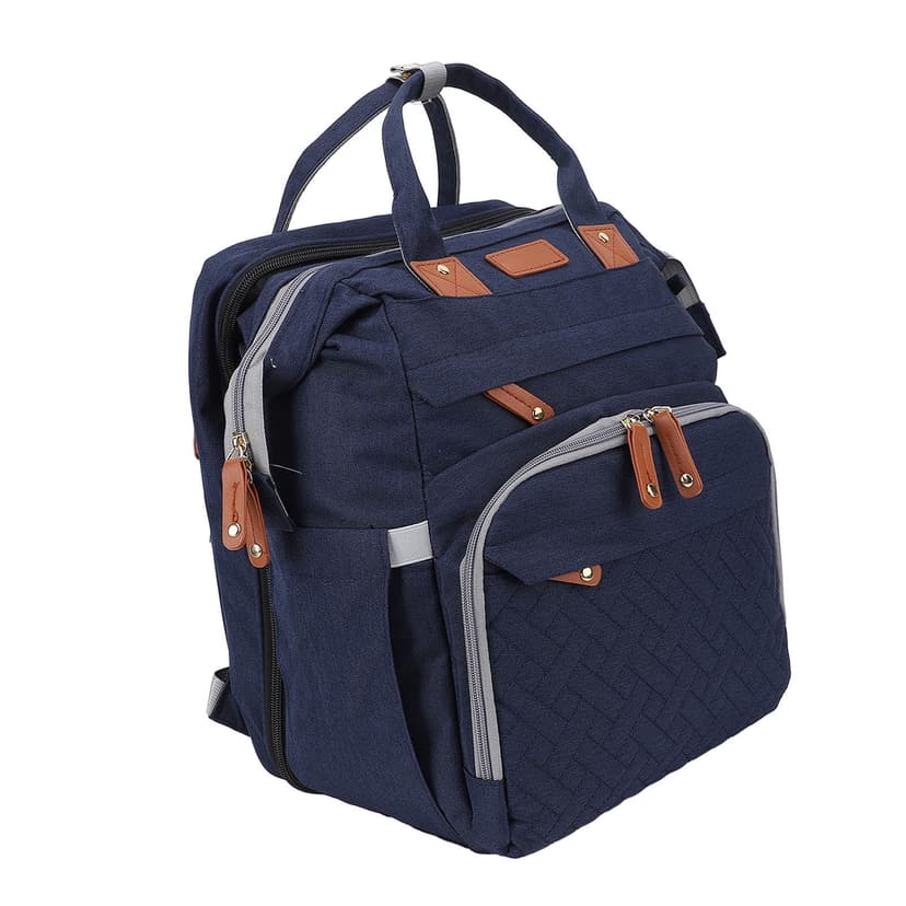 Diaper Bag Foldable Multifunctional Baby Diaper Backpack with USB Charging Port for Travel