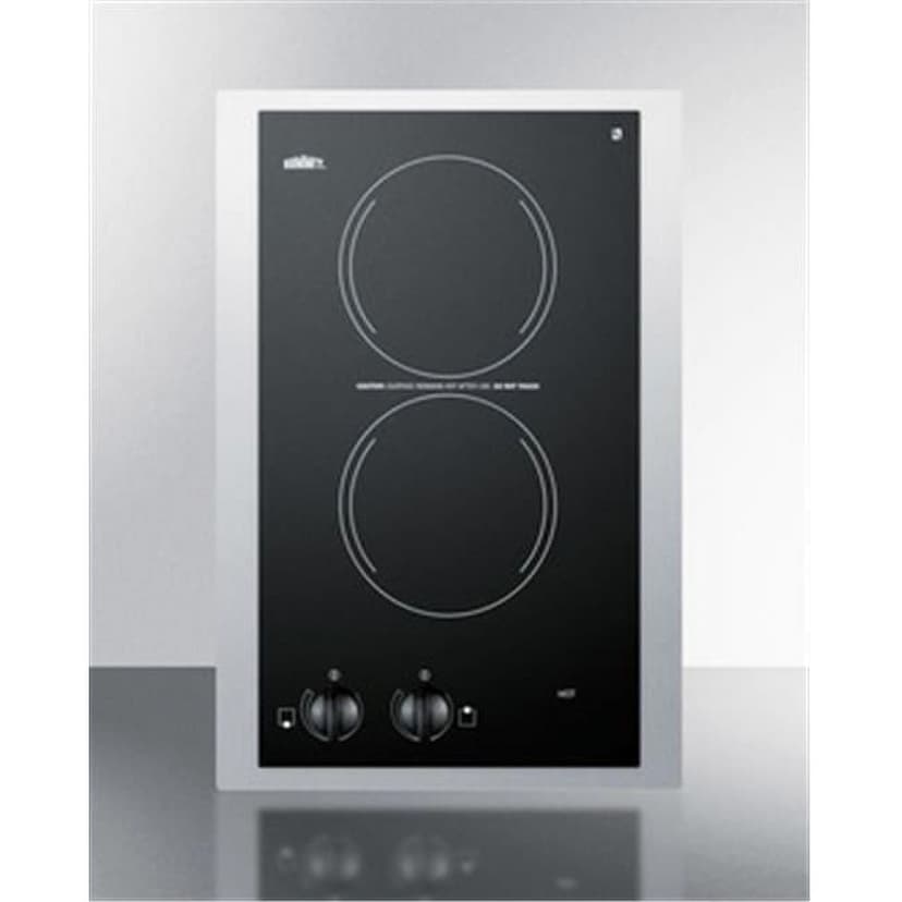 Summit Appliance CR2110TK15 15 in. 115V Electric Smoothtop Cooktop, Black