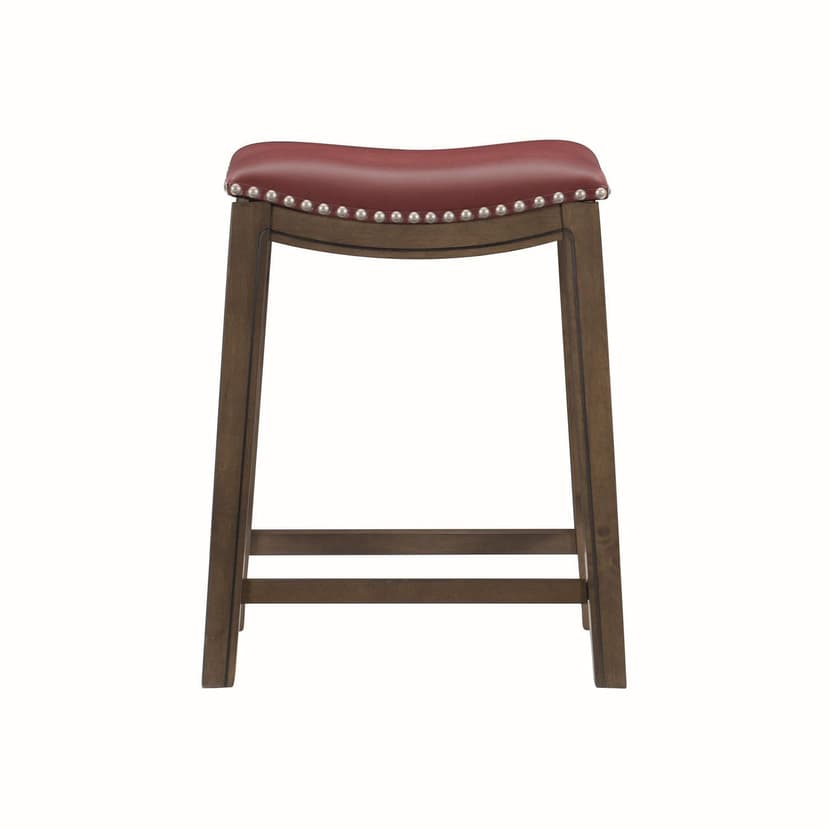 Topline Home Furnishings Counter Height Stool, Faux Leather