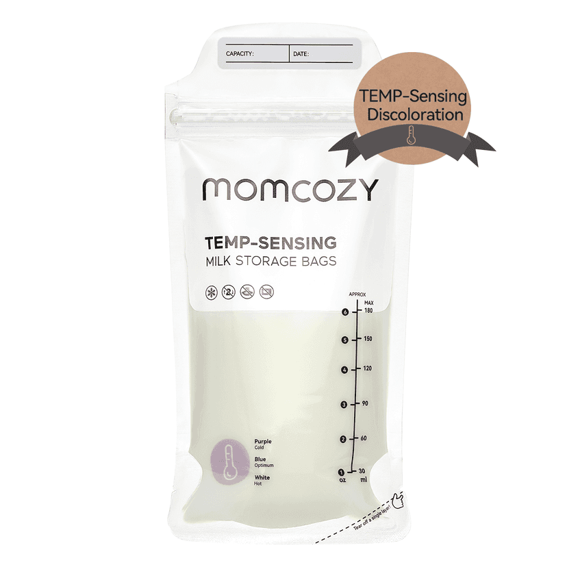 Momcozy Breastmilk Storing Bags, Temp-Sensing Discoloration Milk Storing Bags for Breastfeeding