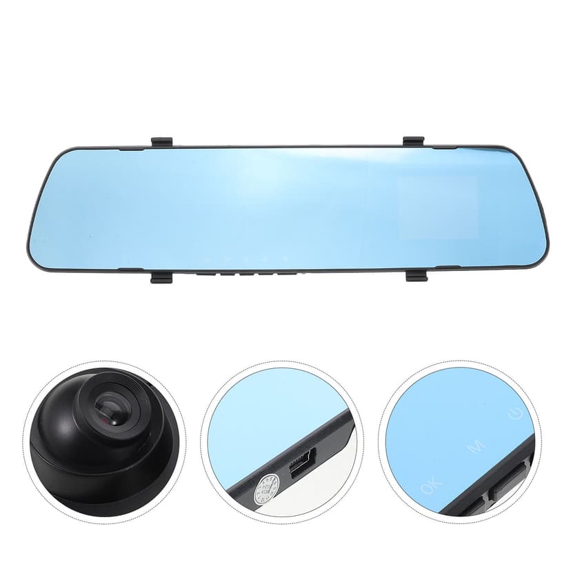 AURARMLET Mirror Camera For Car Dash Cam Plastic High-definition Recording Slim Design 1Set