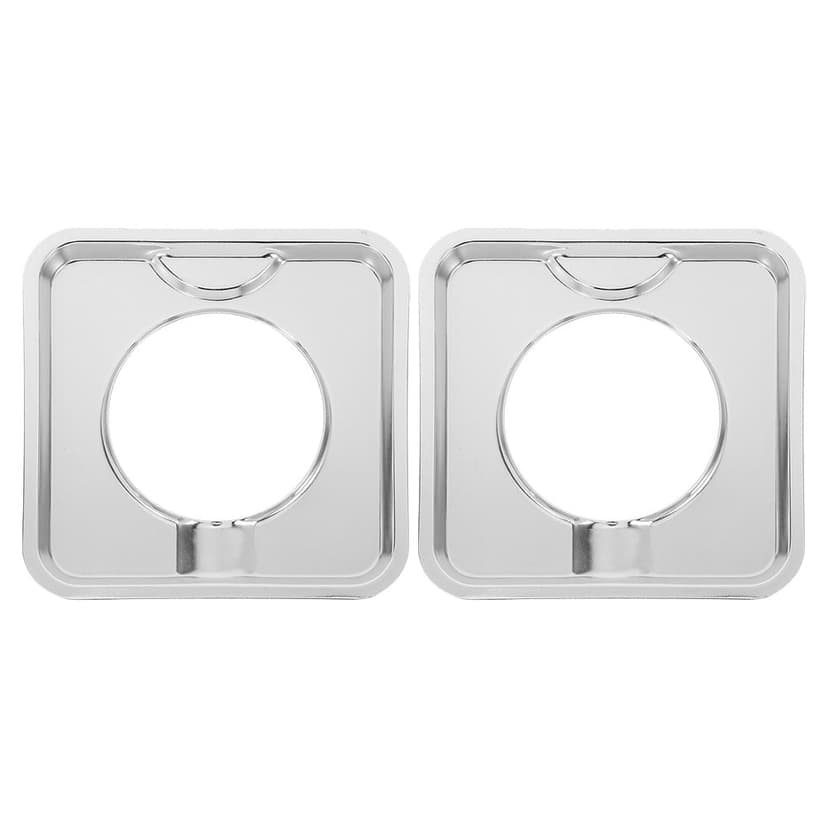 2Pcs Square Drip Pans for Gas Range High-temperature Resistant 19.50X19.50X1.20CM