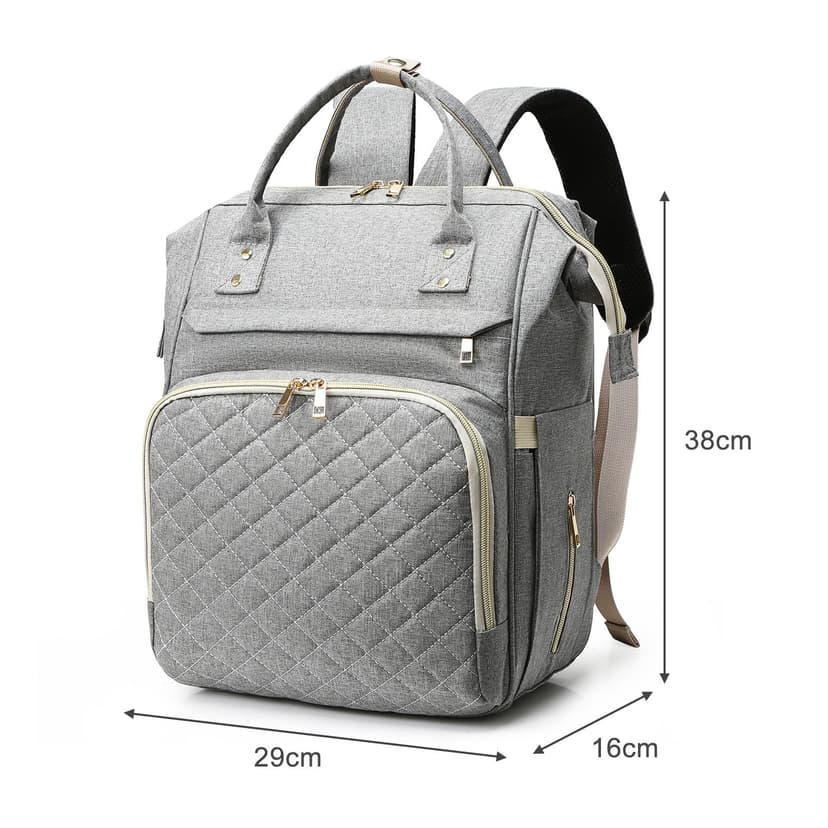 Capacity Diaper Bag Backpack Portable Nylon Fabric Adjustable Shoulder Strap Diaper Bag for Women