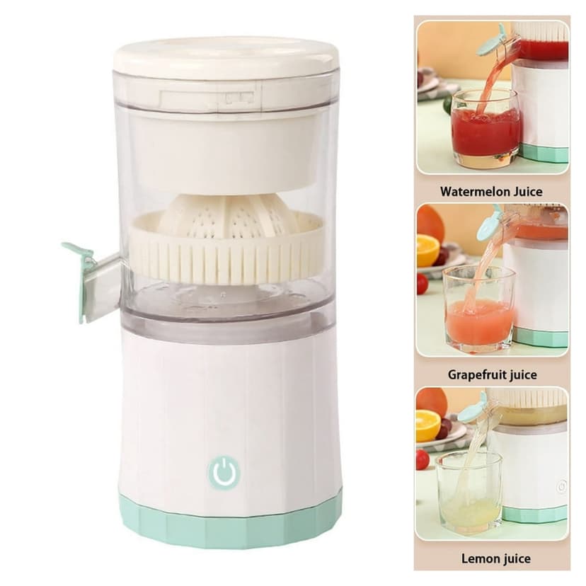 HLONK Portable Blender Electric Citrus Juicer Rechargeable Hands-Free Masticating Orange Juicer Lemon Squeezer with USB