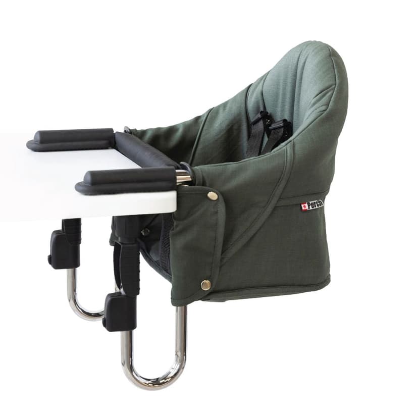 Guzzie + Guss Perch Hanging High Chair - Tropical Green with Chrome Frame