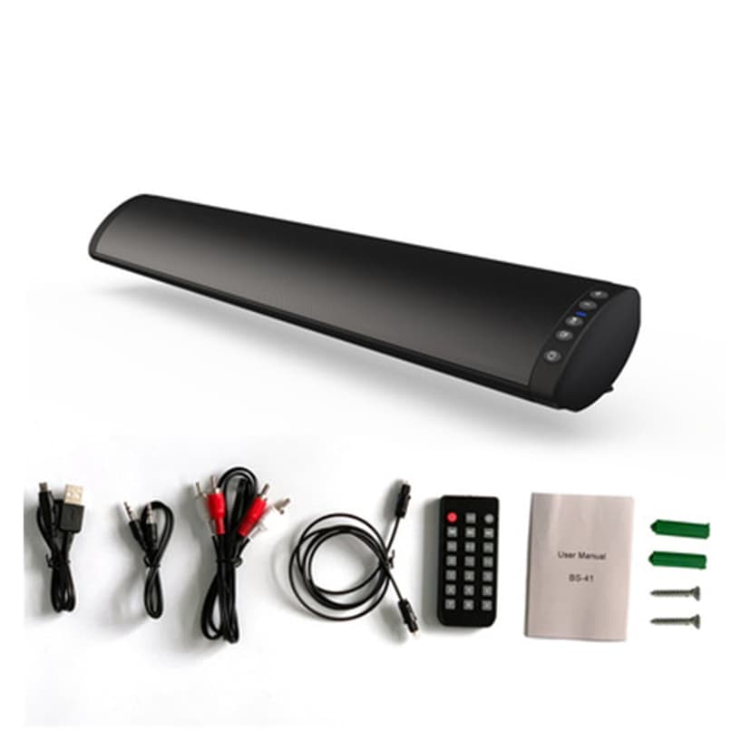 Wall Mountable Home Theater TV Sound Bar Speaker Input Stereo Surround Speakers With Remote Control Sound Bar System ,High Sound