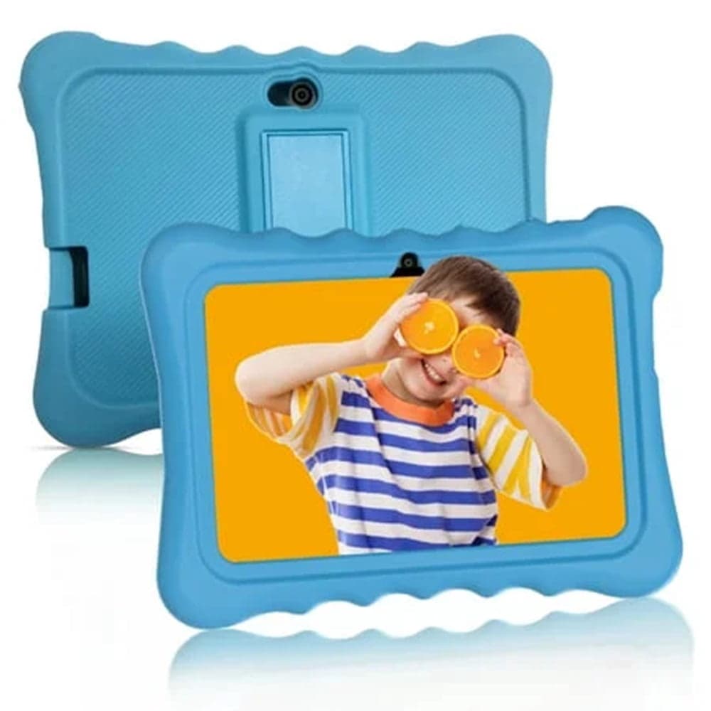 Refurbished Meize Android 10 Pie Kids 7-inch 16GB Wifi Tablet With Case, Blue