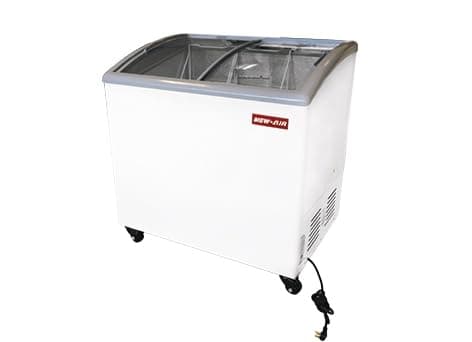 NEW AIR NIF-35-CG Commercial 35" Curved Glass. Ice Cream Freezer - Ideal for Restaurants, Convenience Sotres, Supermarkets and Cafeterias (35" Wide)