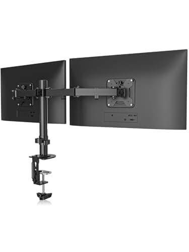 Suptek Dual LED LCD Monitor Desk Mount Heavy Duty Fully Adjustable Stand for 2 / Two Screens up to 27 inch (MD9442)