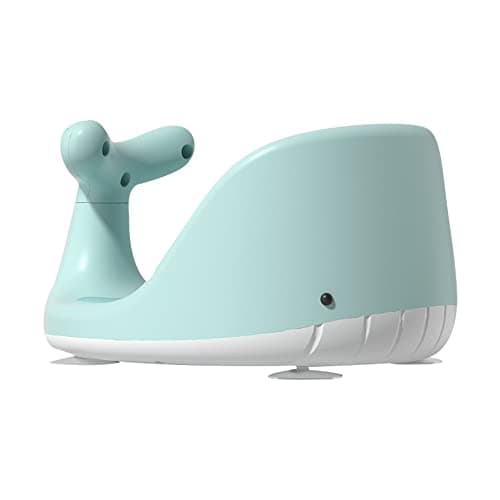 RUBAZI Baby Bath Seat, Whale Shape Shower Chair With 4 Secure Suction Cups for 6-36 Months (Green)