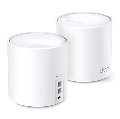 TP-Link Deco AX1800 WiFi 6 Mesh System (Deco X20) - Covers up to 4,000 Sq. Ft., Replaces Wireless Internet Routers and Extenders, 4 Ethernet Ports in Total, Supports Ethernet Backhaul, 2-Pack
