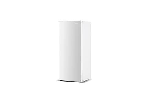 Frigidaire 10 Cu. Ft. Upright Convertible Fridge/Freezer, Reversible Door, Removable Glass Shelves, Adjustable Controls, WHITE