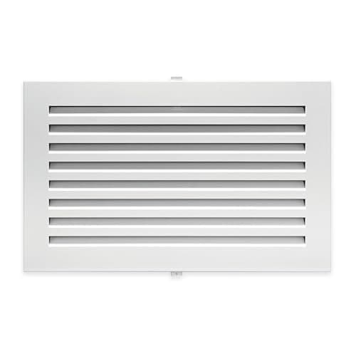 Inte-Grates Cold Air Return Wall Vent Cover - 8x12 Inch, Fits 8"x12" Wall Opening, Screwless EZClip Installation, Easy DIY Sidewall Grille, White (IGFPD812R-WH)