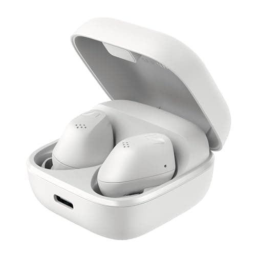 Sennheiser ACCENTUM True Wireless Earbuds, ANC, 28hr Battery, White