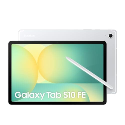 Samsung Galaxy Tab S10 FE Silver 128GB - AI Tablet, 10.9", 90Hz, 13MP Camera, IP68, S Pen Included (CAD Version & Warranty)
