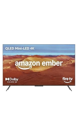 Amazon Ember 55" Mini-LED Series with Fire TV (newest model), QLED 4K UHD smart TV, Dolby Vision IQ, 144hz gaming mode, Ambient Experience, hands-free with Alexa, Designed for Alexa+
