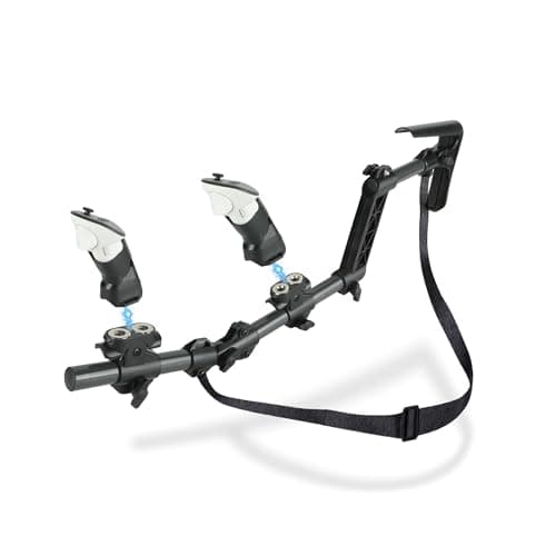 Gun Stock for Meta Quest 3, Compatible with VR Meta Quest 3s Controller Grips for Enhance Stability and Control Magnetic Stock Rifle Adapter (Black)