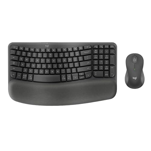 Logitech Wave Keys MK670 Combo Keyboard and Mouse with - Graphite
