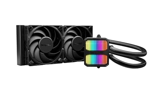 be Quiet! Silent Loop 3 240mm CPU Liquid Cooler, 2 Silent Wings 4 120mm PWM high-Speed Fans, virtually inaudible Operation, 6-Pole Motor, Extremely high Cooling Performance, Discreet ARGB Lighting