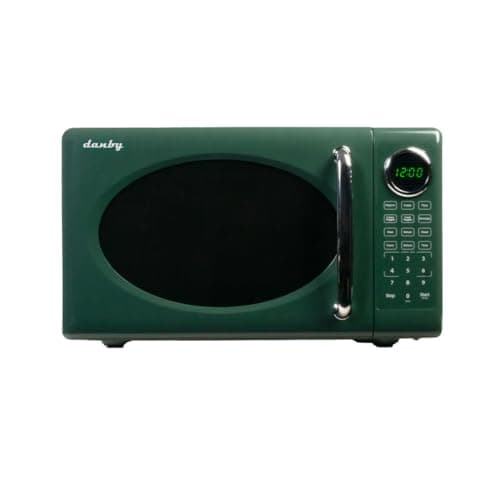 Danby DMW07E1GDB 0.7 cu. ft. Countertop Retro Microwave with 8 Preset Menus, 10 Power Levels, Timer, 700W, Green
