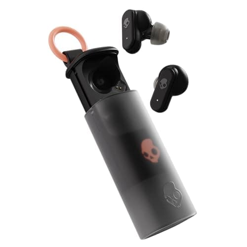 Skullcandy Dime Evo Wireless Earbuds with Clip-Anywhere Case - True Black