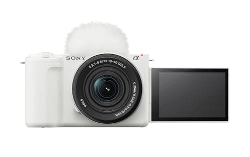 Sony Alpha ZVE10M2 APSC Mirrorless Interchangeable Lens Camera White with 16-50mm Zoom Lens Kit
