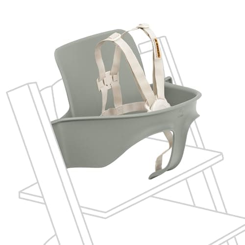 Stokke Tripp Trapp Baby Set 2, Glacier Green - Ages 6-36 Months - Convert the Tripp Trapp Chair into a Comfortable High Chair - Includes Stokke Harness 2