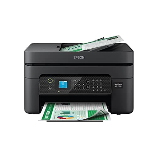 Epson Workforce WF-2930 Wireless All-in-One Printer with Scan, Copy, Fax, Auto Document Feeder, Automatic 2-Sided Printing and 1.4" Colour Display