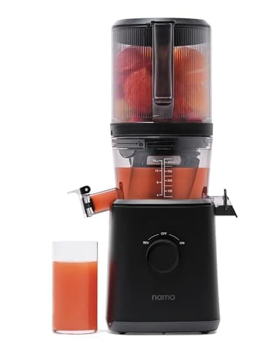 NAMA J2 Cold Press Juicer, Self Feeding for Hands Free Operation, Residue Free Chew Squeezer for More Juice, Less