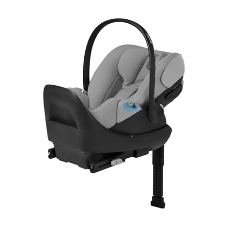 Cybex Cloud G Pro Infant Car Seat for Newborns 4–35 lbs, Ergonomic Recline for Comfort, SensorSafe, Anti-Rebound Base, Load Leg, Rigid LATCH, Side-Impact Protection, Travel System Ready, Stone Grey