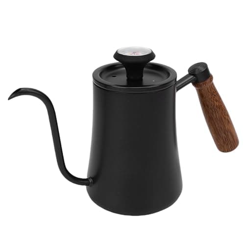 Oreilet Gooseneck Kettle, 500ML Stainless Steel Pour Over Coffee Kettle with Thermometer, Small Stove Top Water Boiler for Tea Hot Chocolate and Home Camping Brewing