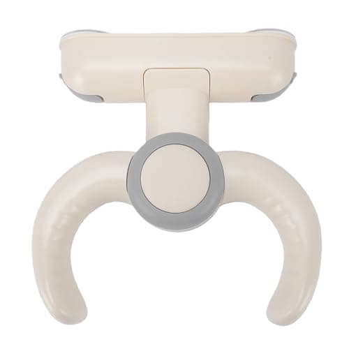 Aolidsive Baby Bath Stand Foldable Wall Mounted Bath Seat Reinforced Plastic Adjustable Anti Slip 43 X 34 Cm Shower Rack for Toddlers Home Travel (Gray White)