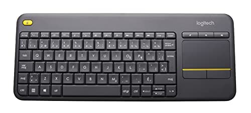 Logitech Wireless Touch Keyboard K400 Plus, Black - French Layout