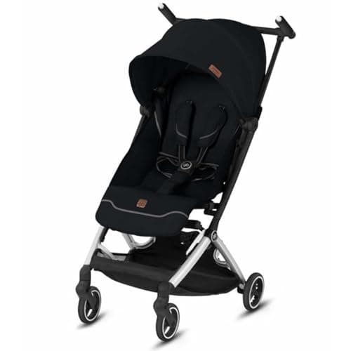 gb Pockit+ All-City Airplane Carry-on Compliant Stroller - Ultra Lightweight, 2-in-1 Travel System Ready with any Cybex Infant Car Seat, Compact Self-Standing Fold, Easy to Carry - Velvet Black