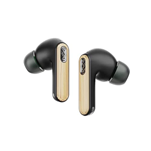 House of Marley Redemption ANC 2: True Wireless Earbuds with Microphone, Bluetooth Connectivity, 6 Hour Battery Life with in-Case Charging, and Sustainable Materials, Black