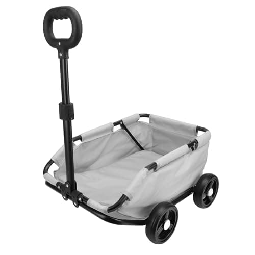 Dog Stroller, Dog Cart Pet Stroller with 4 Wheels Handle, Lightweight Travel Folding Jogging Strollers Pet Wagon for Small Dogs Cats Carriage Up to 15 Lbs (Gray)